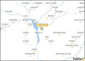 map of Coredo