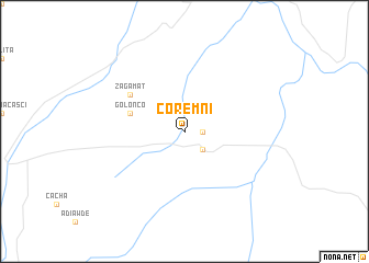 map of Coremni