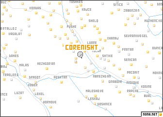 map of Çorenisht