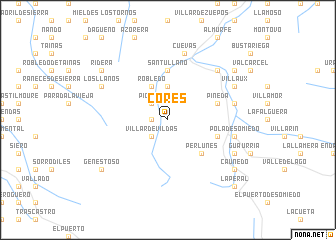 map of Corés