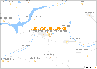 map of Coreys Mobile Park