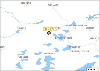 map of Coreys