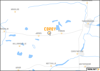 map of Corey