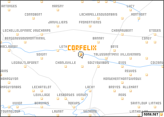 map of Corfélix