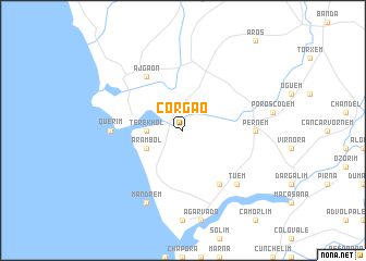 map of Corgao