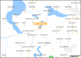 map of Corgeno