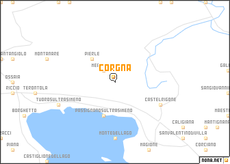 map of Corgna