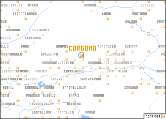 map of Córgomo