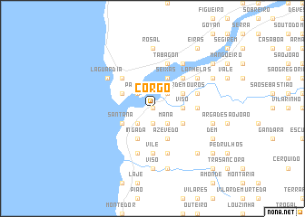 map of Corgo