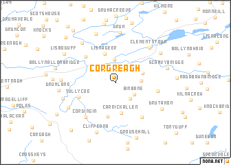 map of Corgreagh