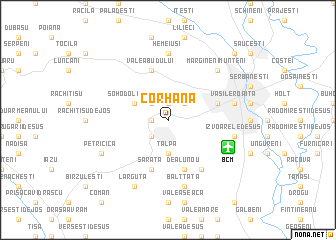 map of Corhana