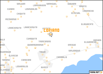 map of Coriano