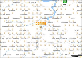 map of Corias