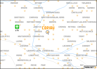 map of Coriau