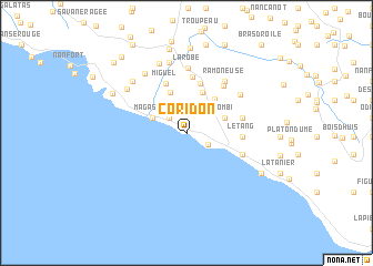 map of Coridon