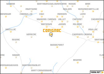 map of Corignac