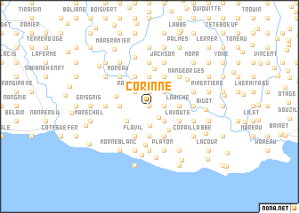 map of Corinne