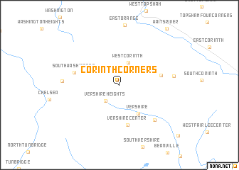 map of Corinth Corners