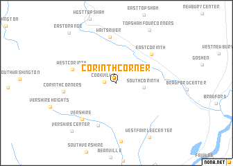 map of Corinth Corner