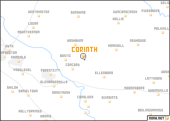 map of Corinth