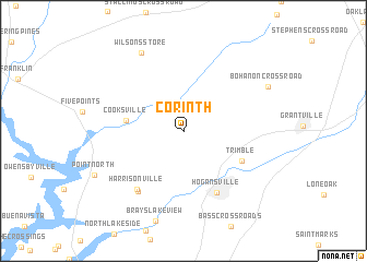 map of Corinth