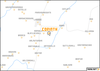 map of Corinth