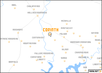 map of Corinth