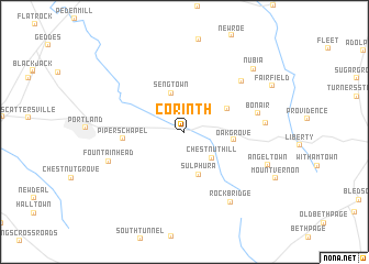 map of Corinth