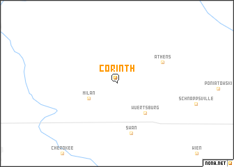 map of Corinth