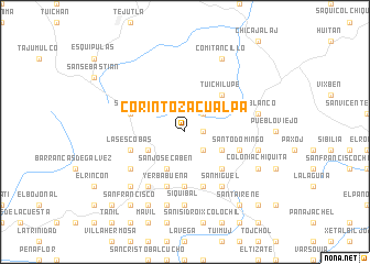 map of Corinto Zacualpa