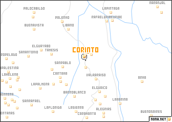 map of Corinto