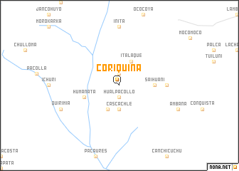 map of Coriquina