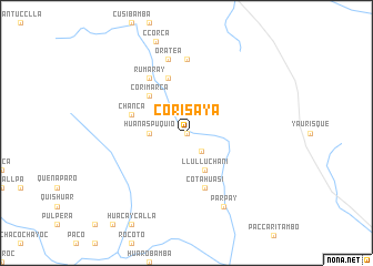 map of Corisaya