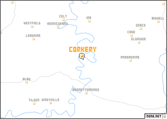 map of Corkery