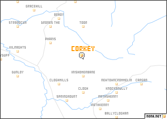 map of Corkey