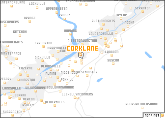 map of Cork Lane