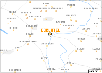 map of Corlăţel