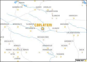 map of Corlăteni