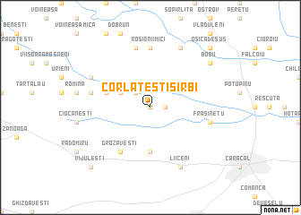 map of Corlăteşti-Sîrbi