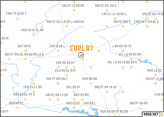 map of Corlay