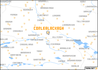 map of Corlealackagh