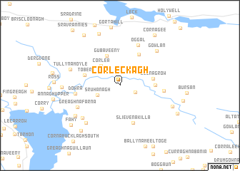 map of Corleckagh