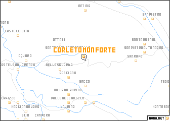 map of Corleto Monforte