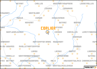 map of Corlier