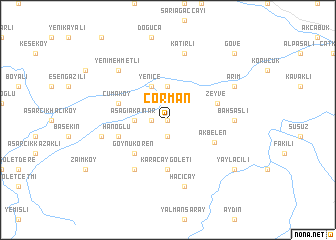 map of Çorman