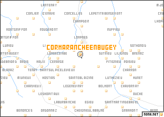 map of Cormaranche-en-Bugey