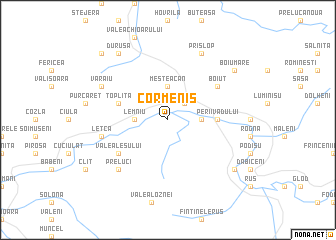 map of Cormeniş