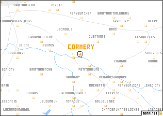 map of Cormery