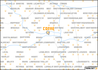 map of Corme