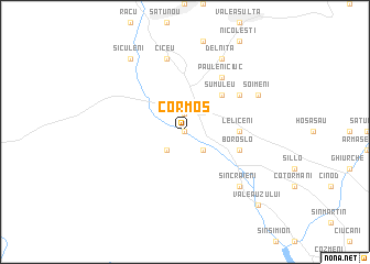 map of Cormoş